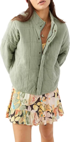 O'NEILL Women's Oversized Quilted Jacket - Lightweight Jackets for Women with Pockets - Casual and Comfortable