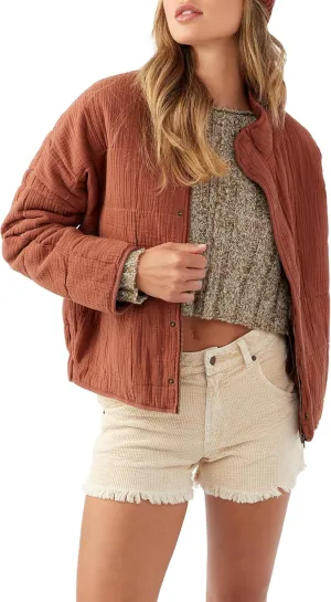 O'NEILL Women's Oversized Quilted Jacket - Lightweight Jackets for Women with Pockets - Casual and Comfortable