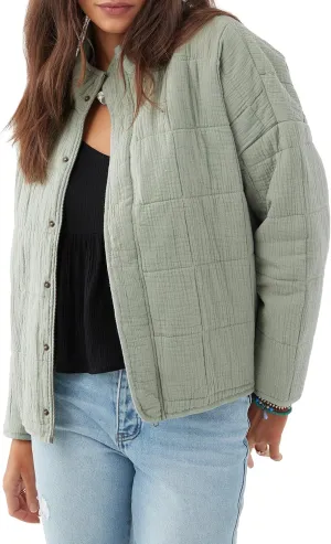 O'NEILL Women's Oversized Quilted Jacket - Lightweight Jackets for Women with Pockets - Casual and Comfortable