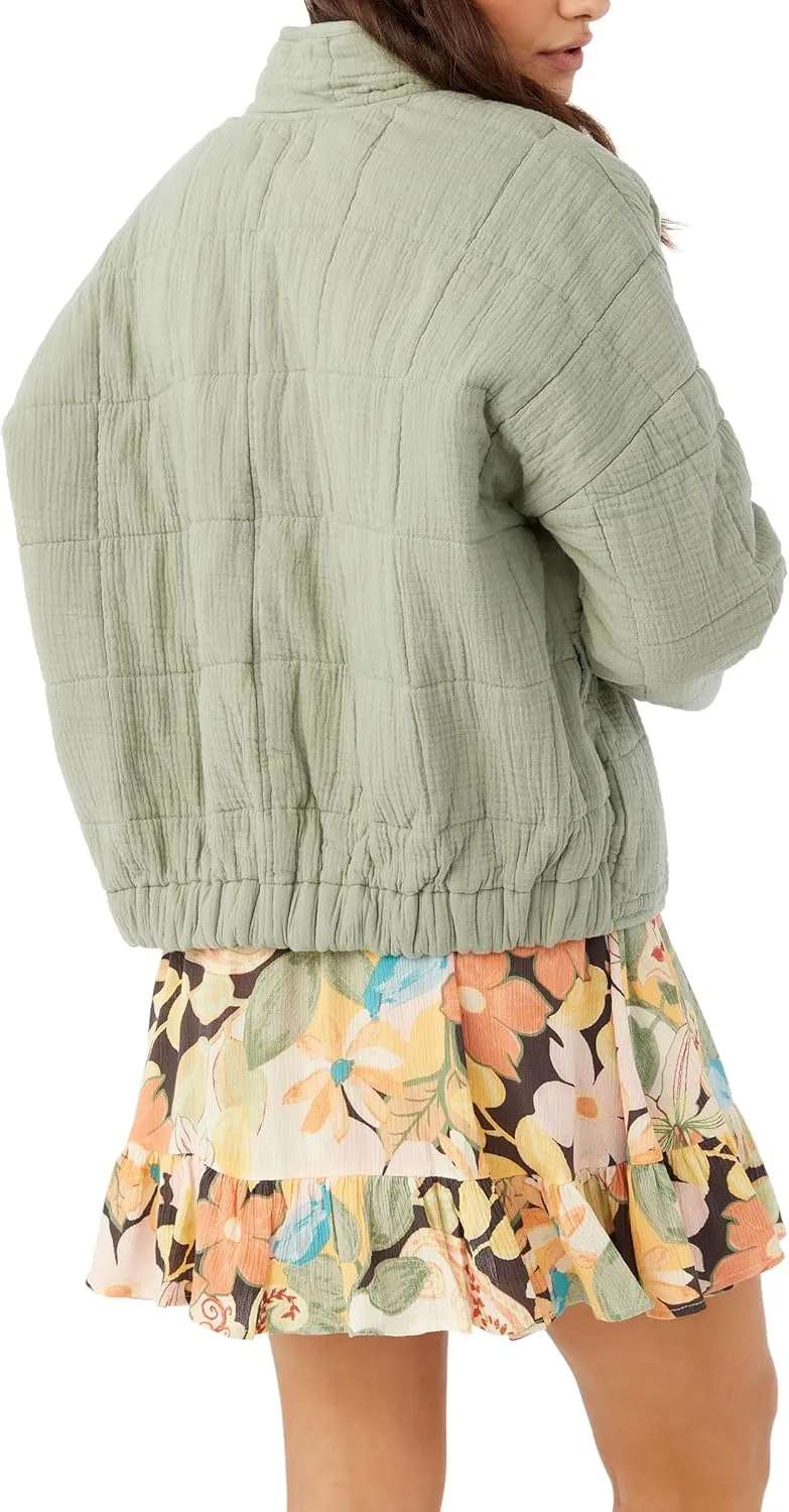 O'NEILL Women's Oversized Quilted Jacket - Lightweight Jackets for Women with Pockets - Casual and Comfortable