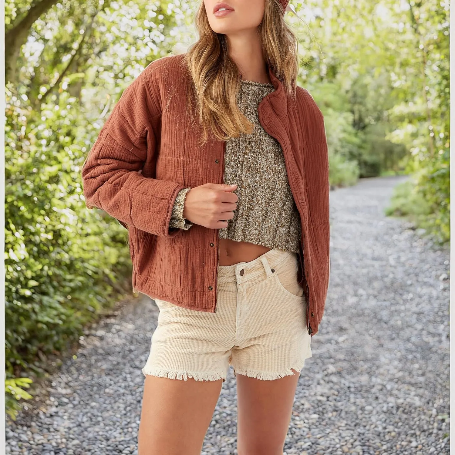 O'NEILL Women's Oversized Quilted Jacket - Lightweight Jackets for Women with Pockets - Casual and Comfortable