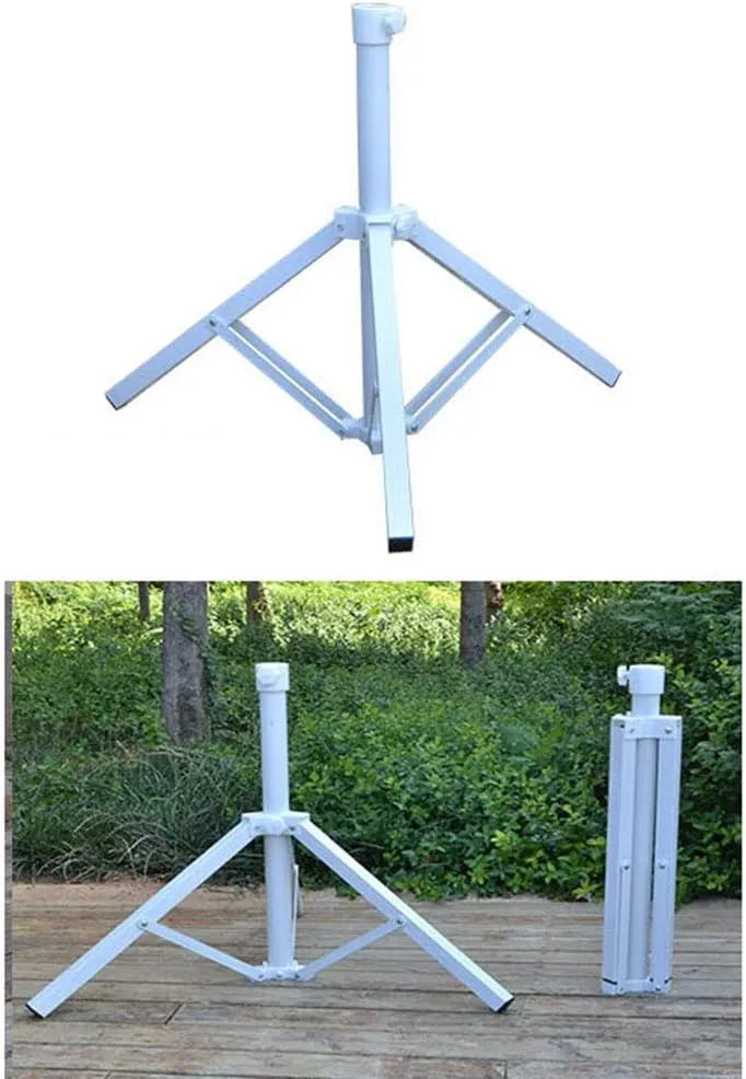 Outdoor Tiltable Garden Umbrella 2.1m, Anti- Round Terrace For Balcony Beach Pool Fishing Market, Green Height Adjustable