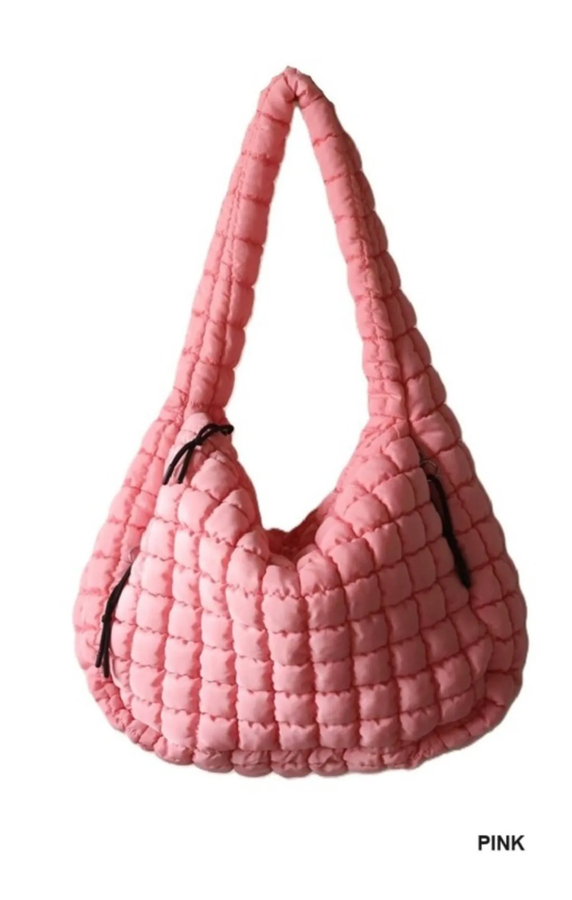 Oversized Quilted Carryall Tote Bag by Zenana (Lt Grey)