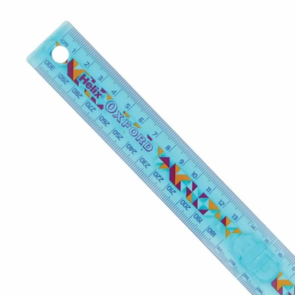 Oxford Geo Folding Ruler - 30CM (Blue & Orange)