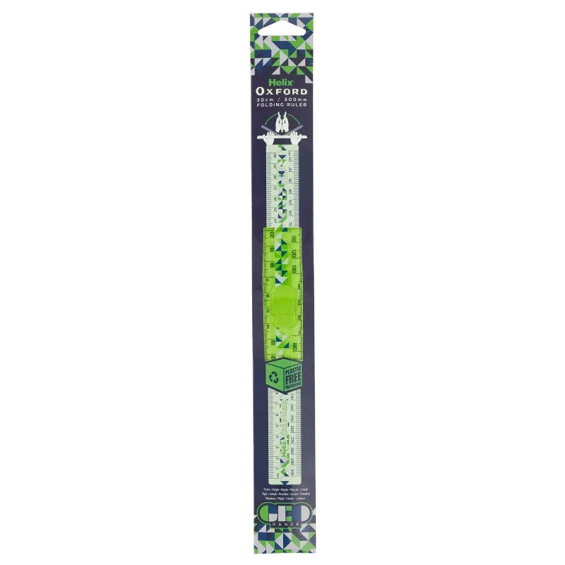 Oxford Geo Folding Ruler - 30CM (Green)