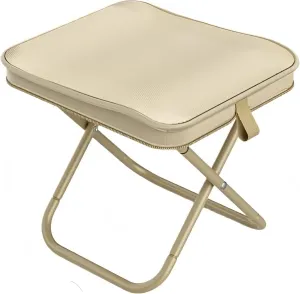 Pencil Box Folding Stool Fishing Chair Portable Outdoor Stool High-Strength Steel Oxford Fabric Foldable Quick Setup 300LBS Capacity Picnic Camping Beach (Khaki)