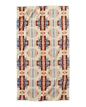 Pendleton oversized jacquard spa towel chief joseph rosewood
