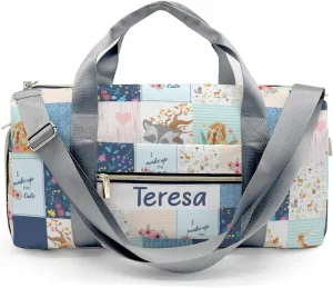 Personalized Animals Custom Multi-functional Travel Bag, Unisex Portable Duffel Bag, Short Distance Travel Assistant.