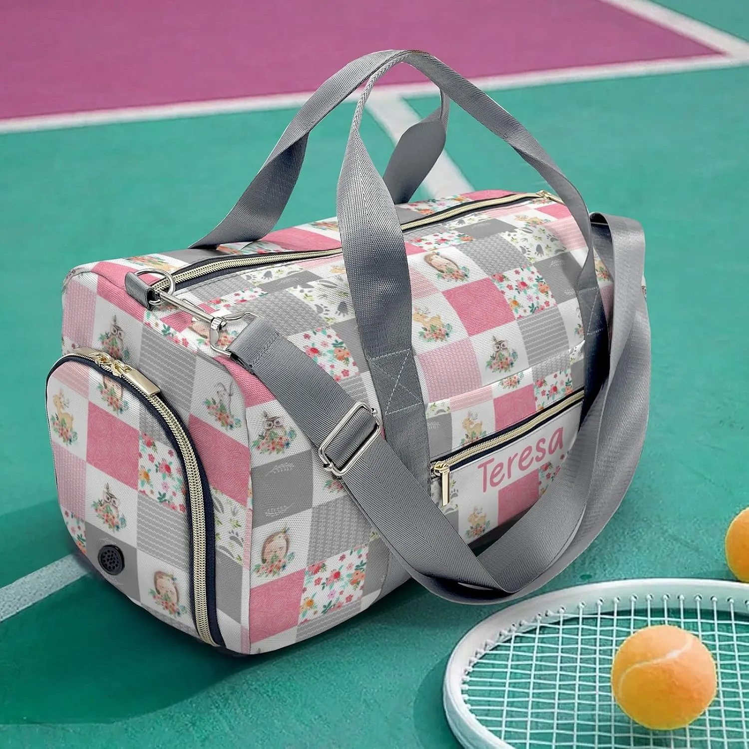 Personalized Animals Custom Multi-functional Travel Bag, Unisex Portable Duffel Bag, Short Distance Travel Assistant.