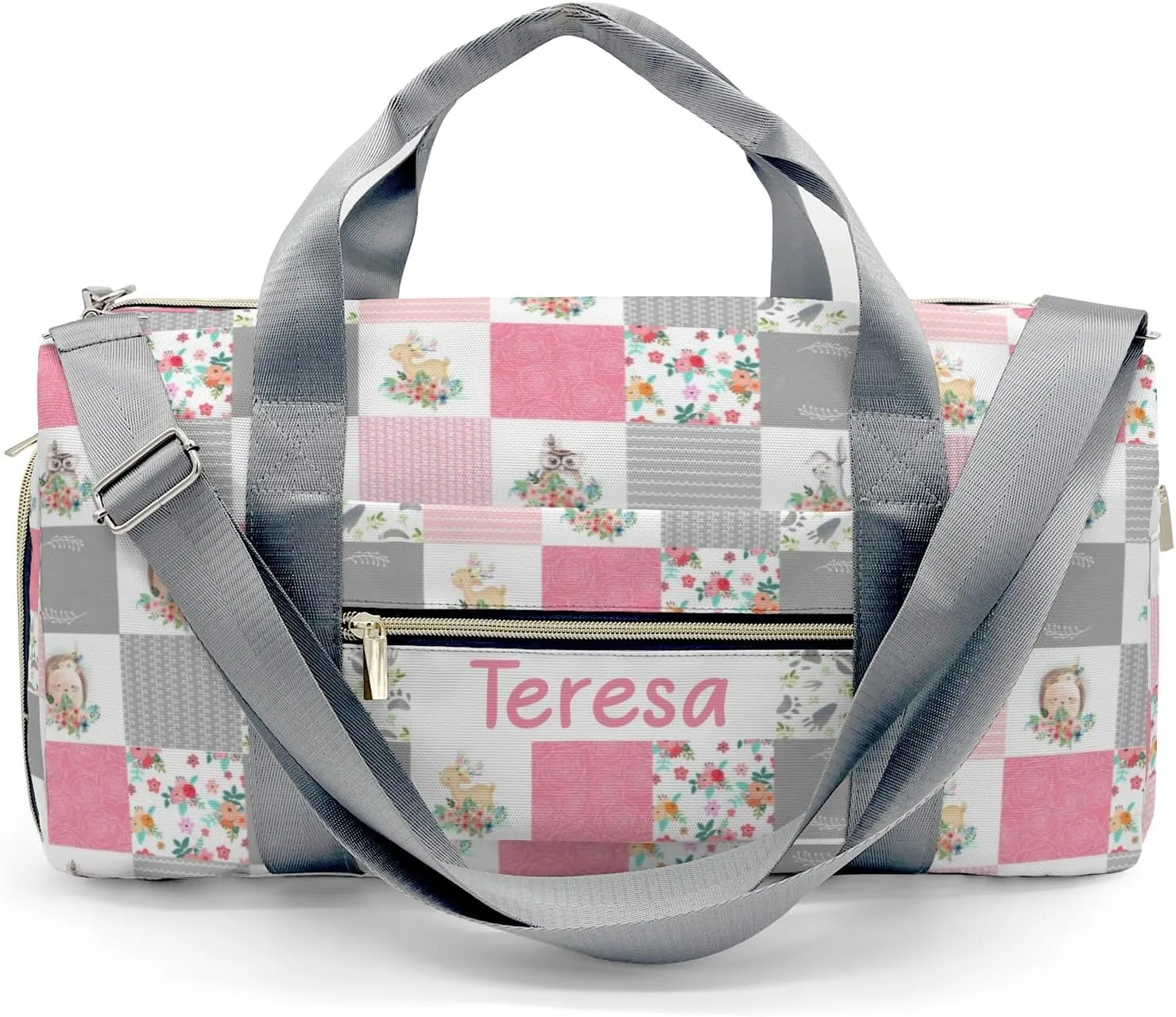 Personalized Animals Custom Multi-functional Travel Bag, Unisex Portable Duffel Bag, Short Distance Travel Assistant.