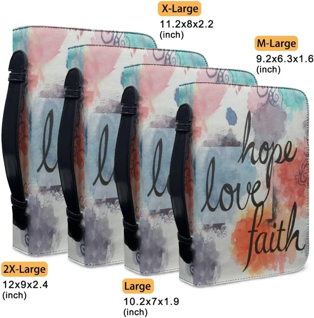 Personalized Bible Covers for Women Custom Name Photos Bible Case Bag for Women Lightweight Bible Holder, Black, Fit 6"x9" Bible