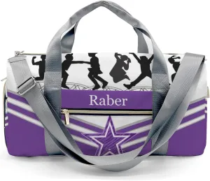 Personalized Jumping Trampoline Purple Athlete Customized Multi-functional Handbag Travel Bag, Unisex Portable Travel Bag, Sports and Fitness Duffel Bag, Short Trip Storage Bag