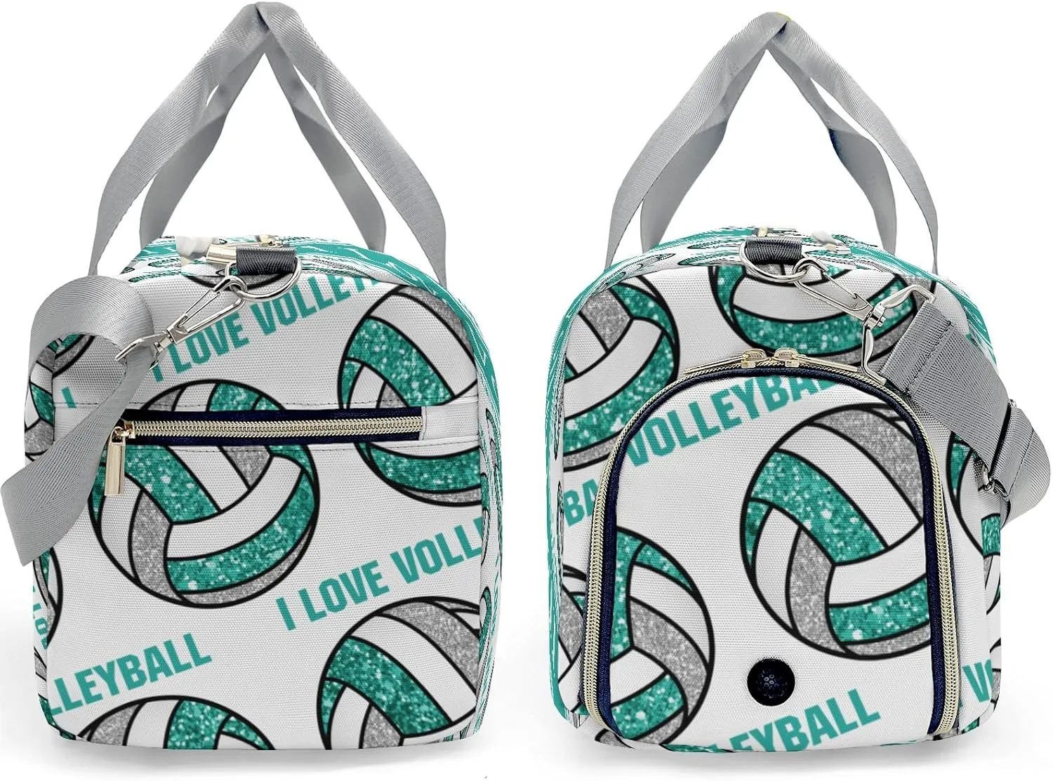 Personalized Volleyball Custom Multi-functional Travel Bag, Unisex Portable Duffel Bag, Short Distance Travel Assistant