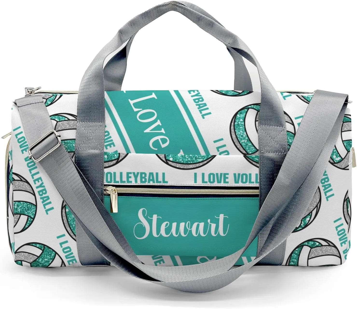 Personalized Volleyball Custom Multi-functional Travel Bag, Unisex Portable Duffel Bag, Short Distance Travel Assistant