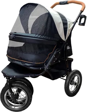 Pet Gear NO-Zip Double Pet Stroller, Zipperless Entry, for Single or Multiple Dogs/Cats, Plush Pad   Weather Cover Included, Large Gel-Filled Tires, 1 Model 3 Colors