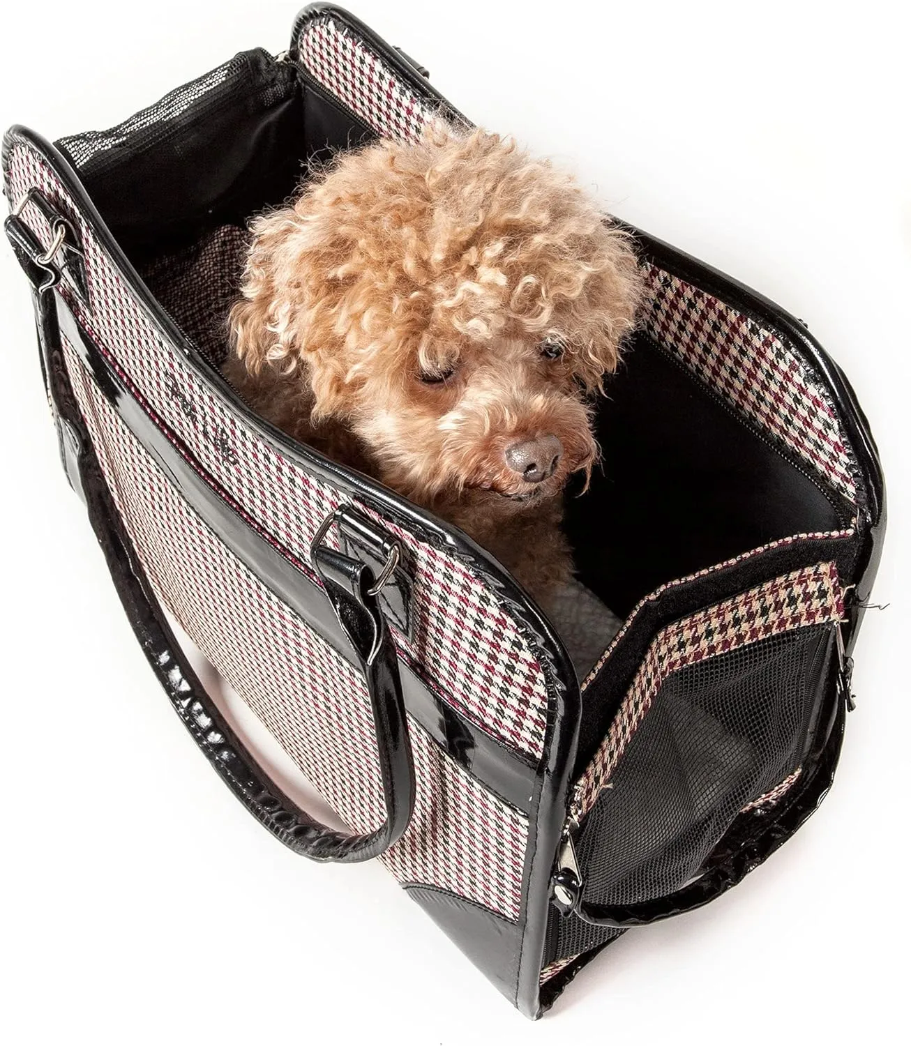 Pet Life Exquisite Handbag Cat and Dog Carrier - Fashion Pet Carrier and Dog Purse for Small and Medium Dogs and Cats