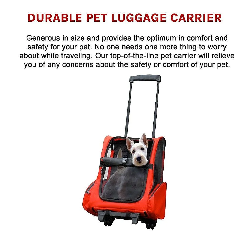 Pet Safety Transport Carrier Backpack Trolley