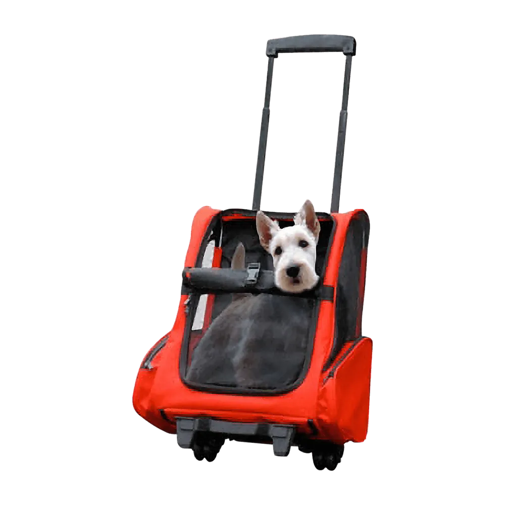Pet Safety Transport Carrier Backpack Trolley