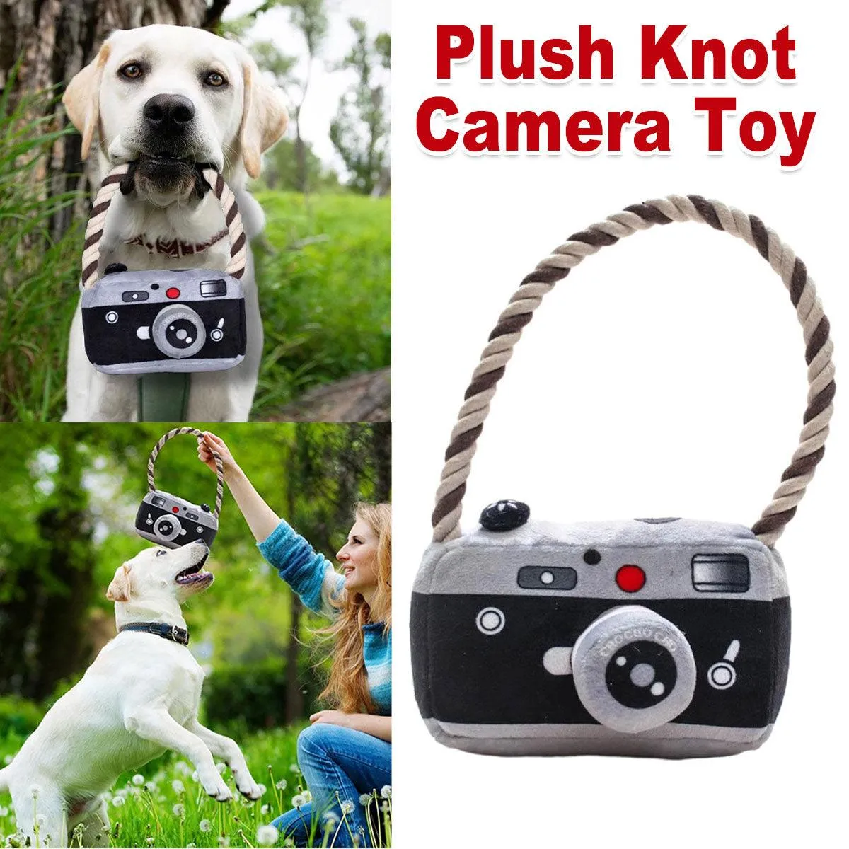 Pet Toy Plush Knot Toy Interactive Chew Toy for Dogs and Cats Soft Durable