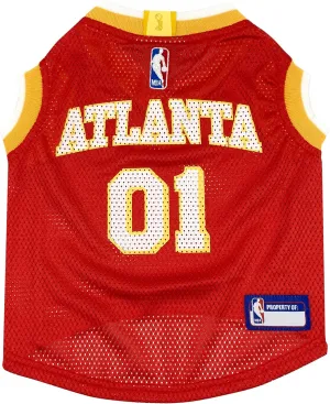 Pets First NBA Atlanta Hawks Dog Jersey, Medium- Tank Top Basketball Pet Jersey