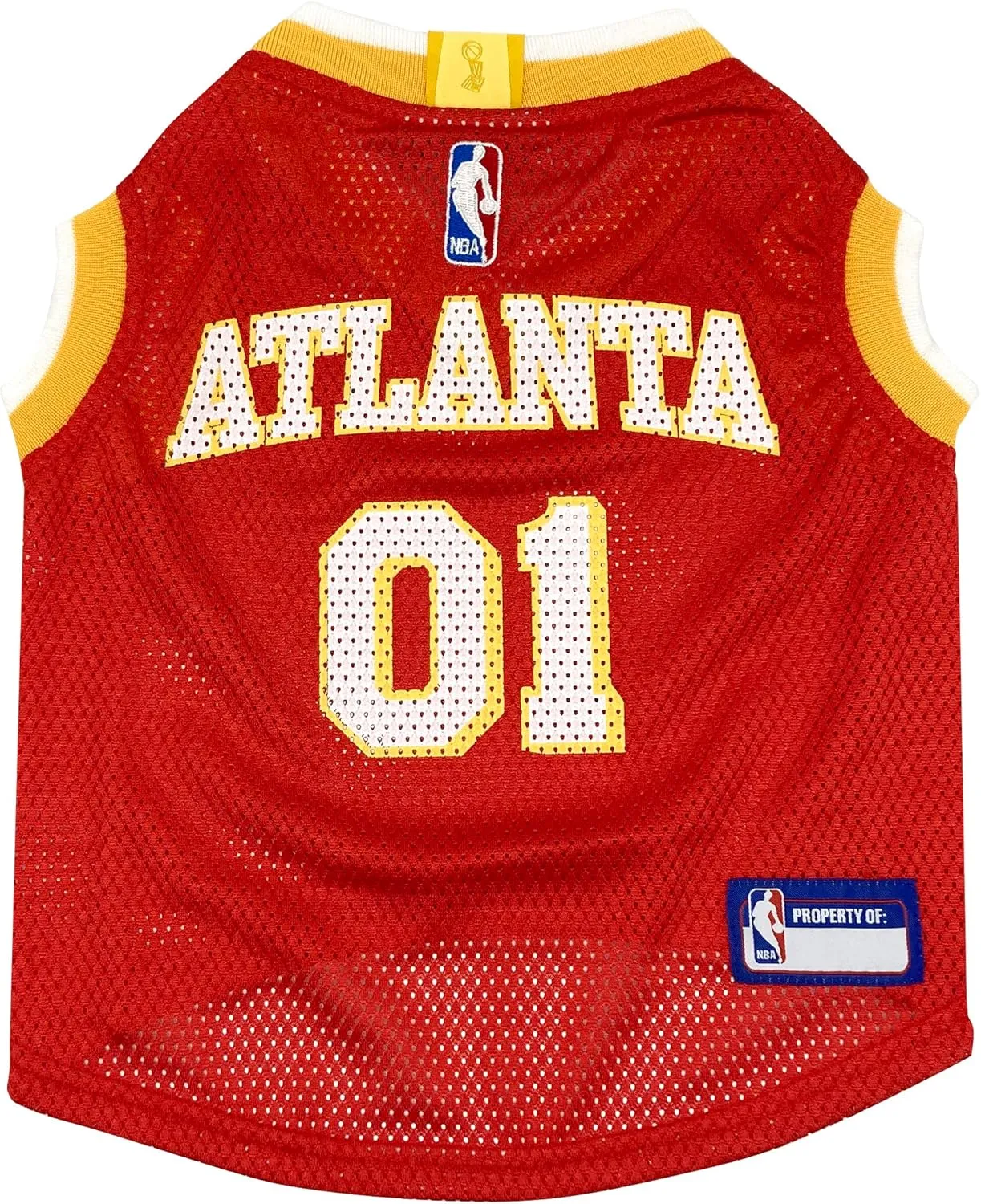 Pets First NBA Atlanta Hawks Dog Jersey, Medium- Tank Top Basketball Pet Jersey