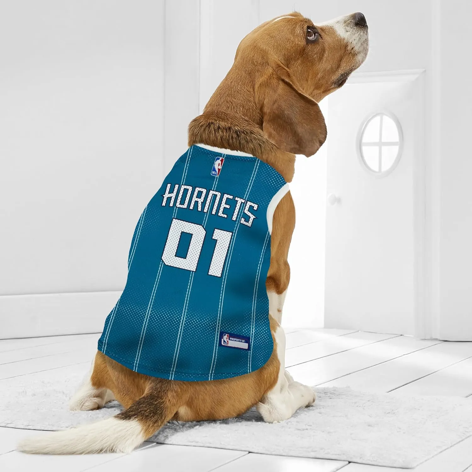 Pets First NBA Charlotte Hornets Dog Jersey, X-Large - Tank Top Basketball Pet Jersey