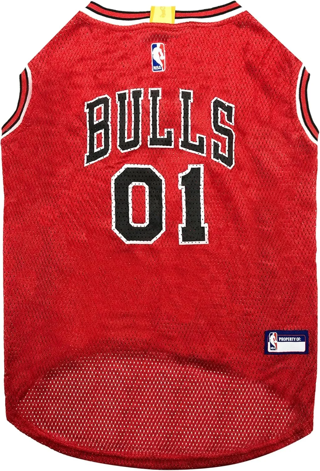 Pets First NBA CHICAGO BULLS DOG Jersey, Medium - Tank Top Basketball Pet Jersey