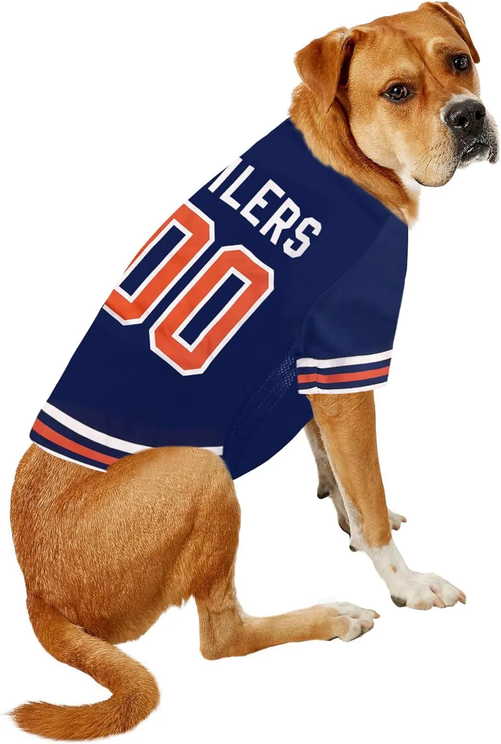 Pets First NHL Hockey Edmonton Oilers Mesh Jersey for Dogs & Cats, Size Medium, Licensed Dog Jersey with Your Favorite Hockey Team