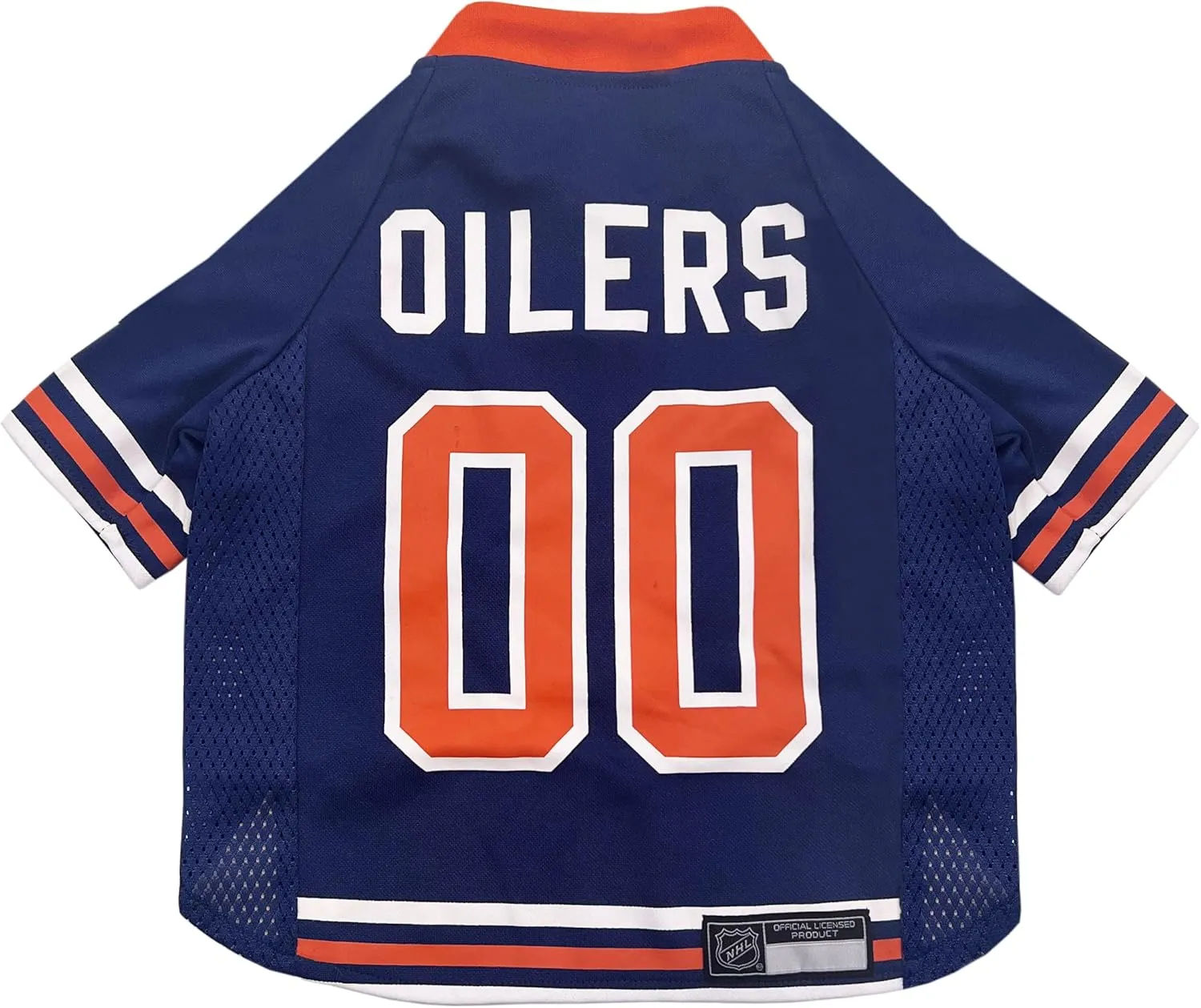 Pets First NHL Hockey Edmonton Oilers Mesh Jersey for Dogs & Cats, Size Medium, Licensed Dog Jersey with Your Favorite Hockey Team