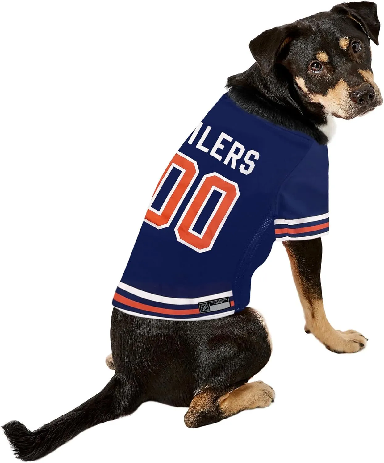 Pets First NHL Hockey Edmonton Oilers Mesh Jersey for Dogs & Cats, Size Medium, Licensed Dog Jersey with Your Favorite Hockey Team