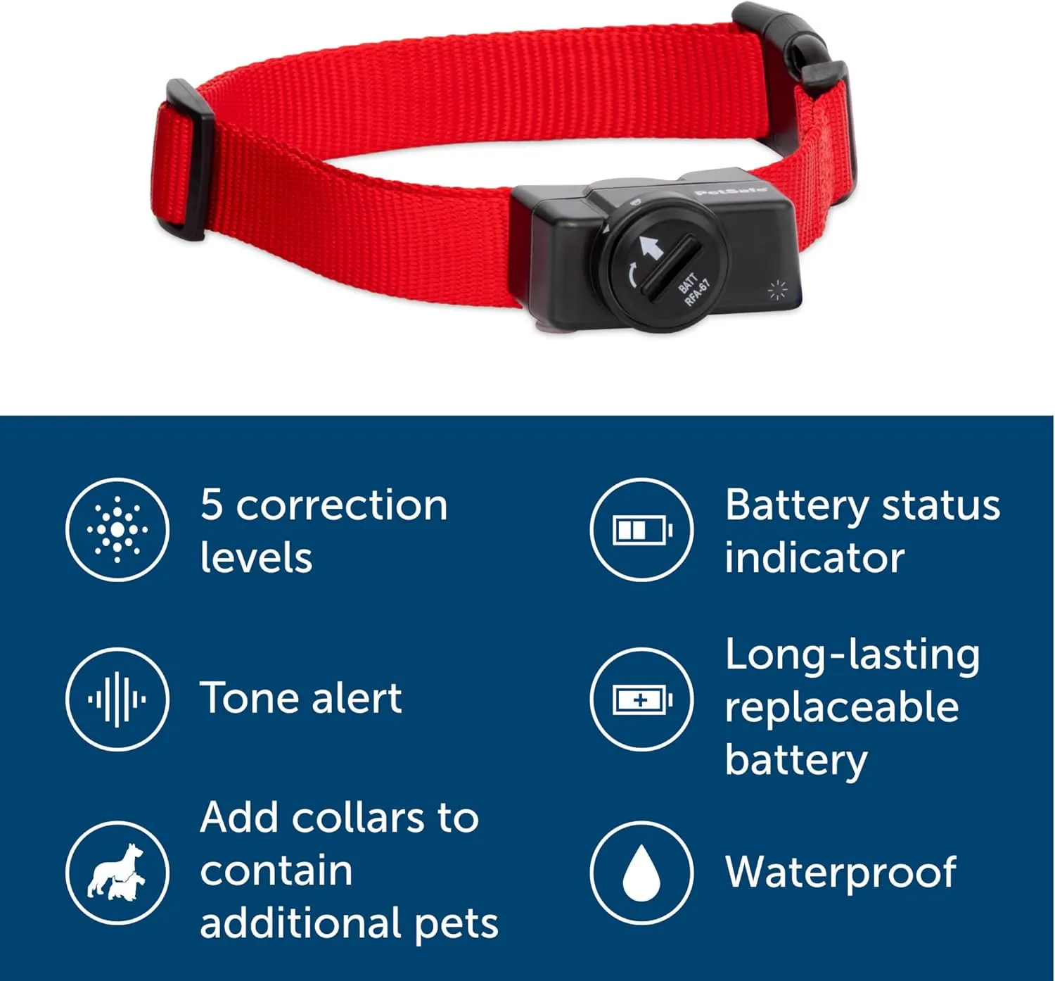 PetSafe Original Wireless Electric Fence for Dogs, Portable for Travel Covers Up to 1/2 Acre, Waterproof Collar for Pets 8lb  with Tone/Static (Gray), from The Parent Company of Invisible Fence Brand