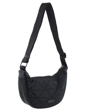 Pierre Cardin Ladies Nylon Crescent Cross-Body Bag in Black