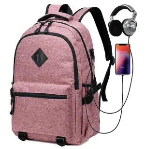 Pink Men'S Backpacks, Short-Distance Travel Bags, Large-Capacity Business Computer Backpacks Zf1106