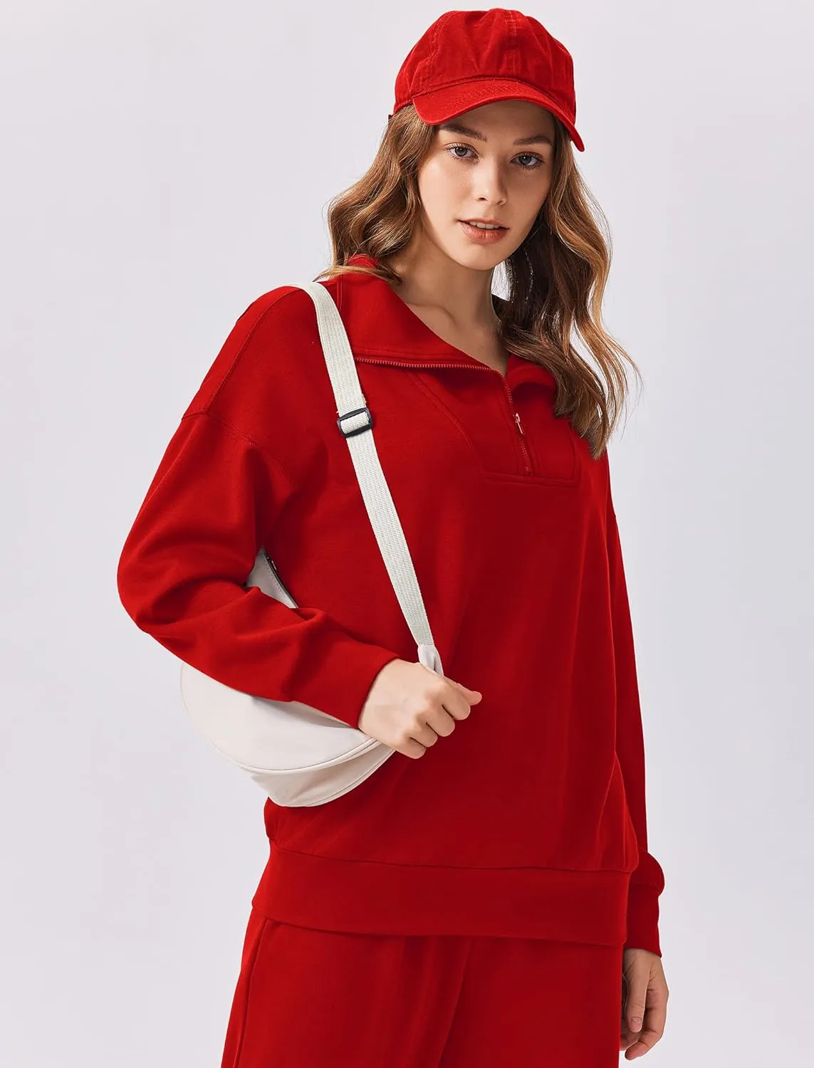 PINSPARK 2 Piece Sets for Women 2025 Fall Outfits Sweatsuit Oversized Sweatshirt Wide Leg Sweatpants Matching Set Tracksuit