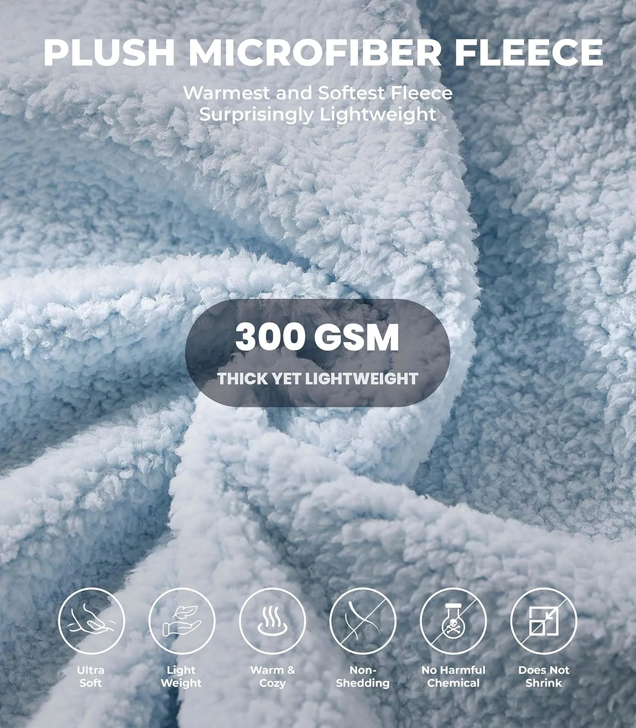 Plush Microfiber Fleece Robe | Super Soft & Warm | Lightweight | Full Length