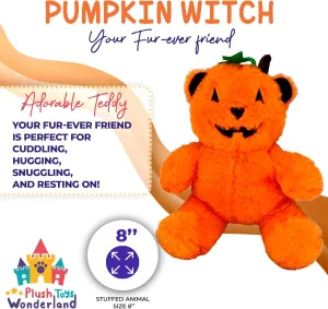 Plush Toys Wanderland Jack O'Lantern 8 Inch Plush Pumpkin Stuffed Animal Halloween Decoration Soft Cuddly Toy Kids Gift Autumn Harvest Cozy Fall Nursery Room Decor Collectible Holiday Seasonal Fun