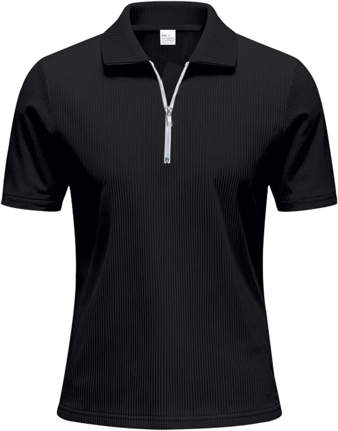Polo Shirt Men Slim Fit Short Sleeve Casual Quarter Zip Golf Summer Shirts Oversized Sports Comfortable Tops