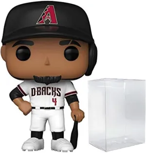 POP MLB: Diamondbacks - Ketel Marte (Home Uniform) Funko Vinyl Figure (Bundled with Compatible Box Protector Case), Multicolor, 3.75 inches