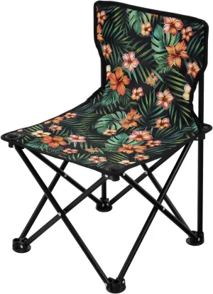 Portable Camping Chairs Leaves Tropical Palm Flower Lightweight Folding Chair for Camping, Beach, Picnic, Travel and Sports with Carry Bag 20856095