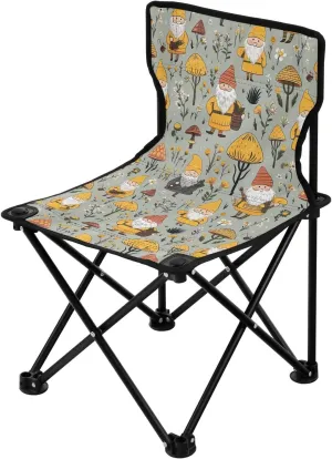 Portable Camping Chairs Mushroom Gnome Dwarfs Lightweight Folding Chair for Camping, Beach, Picnic, Travel and Sports with Carry Bag 20857512