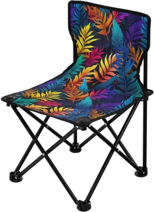 Portable Camping Chairs Palm Leaf Tropical Lightweight Folding Chair for Camping, Beach, Picnic, Travel and Sports with Carry Bag 20851194