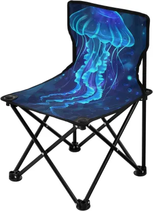 Portable Camping Folding Chairs Foldable Chair Small Jellyfish Underwater Lightweight Backpacking Outdoor Outside Fishing