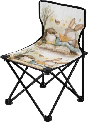Portable Camping Folding Chairs Foldable Chair Small Rabbit Hedgehog Lightweight Backpacking Outdoor Outside Fishing