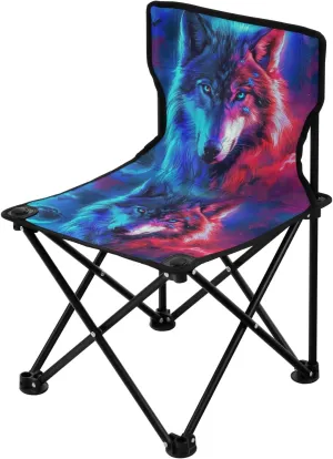 Portable Camping Folding Chairs Foldable Chair Small Wolf 1 Lightweight Backpacking Outdoor Outside Fishing