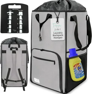 Portable Extra Large Laundry Bag, College Dorms Apartment Essentials with Chest Strap, Shirt Folding Board Collapsible Foldable Laundry Bag, Clothes Hamper College Student Gifts (Grey)