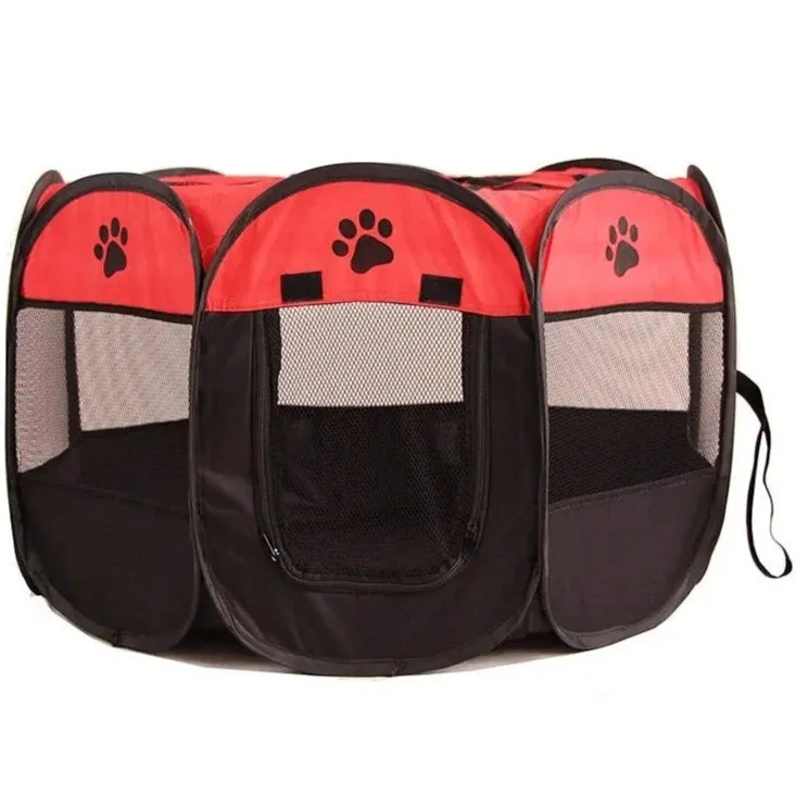 Portable Foldable Pet Playpen - Dog & Cat Travel Corral - Small & Large Available