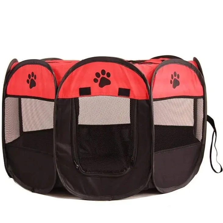 Portable Foldable Pet Playpen - Dog & Cat Travel Corral - Small & Large Available
