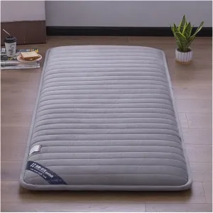 Portable Folding Student Mattress, Portable Student Mattress for Single Student Dormitory, Breathable Folding Floor Bed for Home use(Gray,150x200cm(59x79inch))