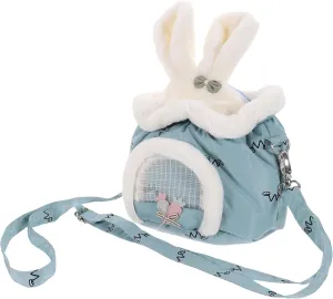Portable Hamster Travel Bag Breathable Warm Carrier for Small Animals Guinea Pig Rat Bunny Pet Carrier