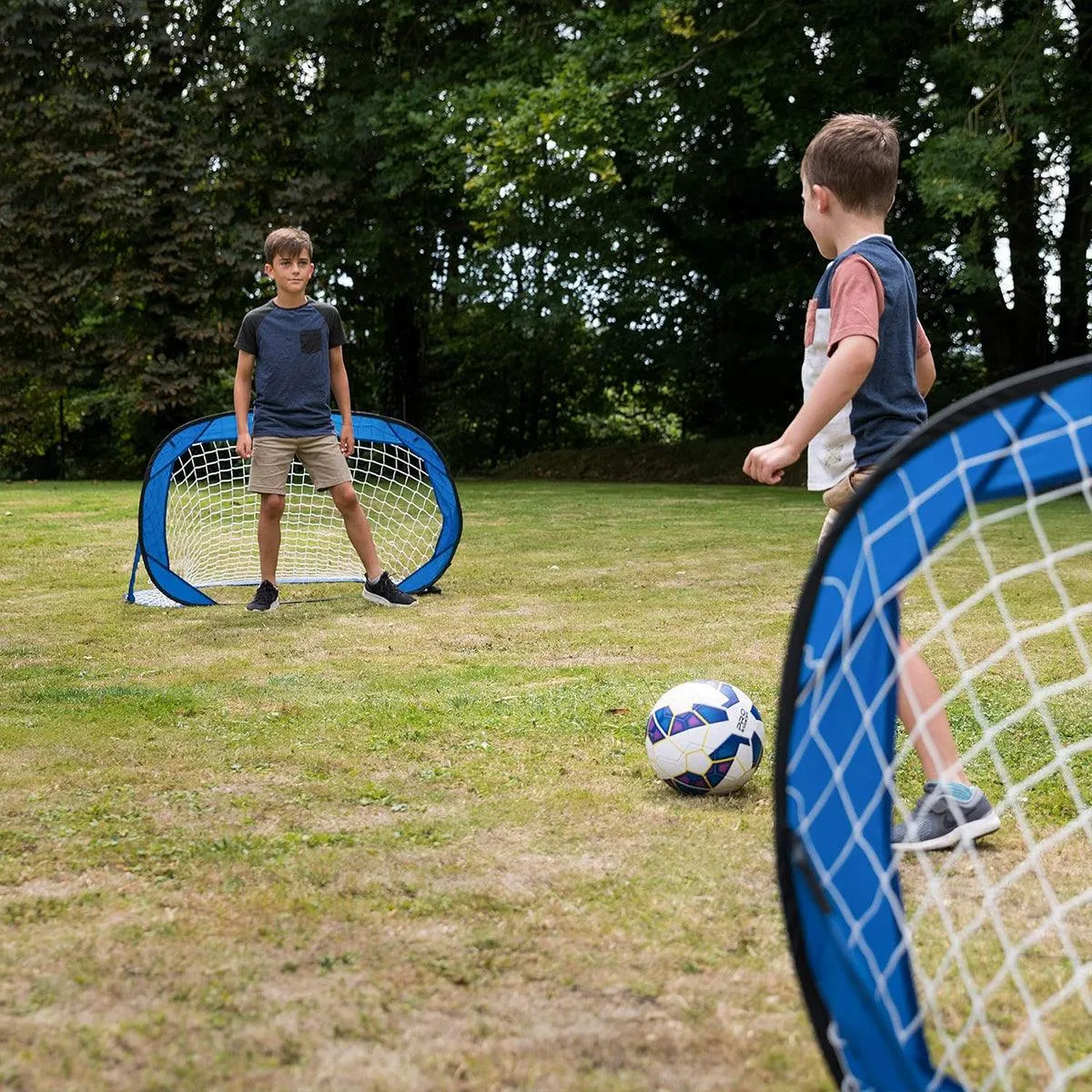 Portable Kids Soccer Goal Foldable Outdoor Football Net for Backyard Play